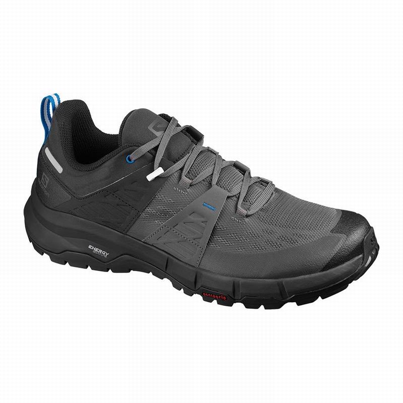 Salomon Israel ODYSSEY - Mens Hiking Shoes - Black/Royal (CPUG-01765)